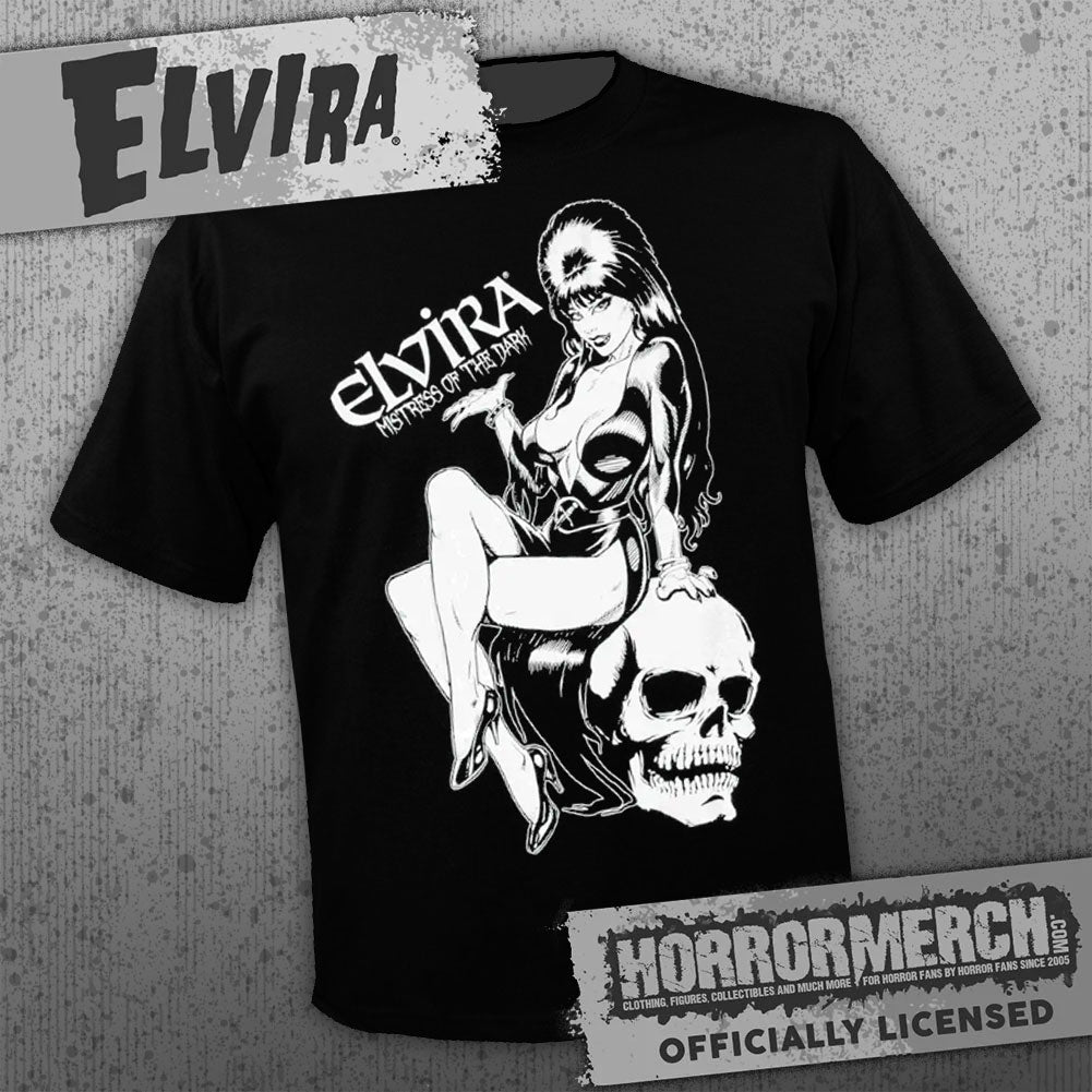 Elvira - Pin-up (Glow In The Dark) Mens Shirt