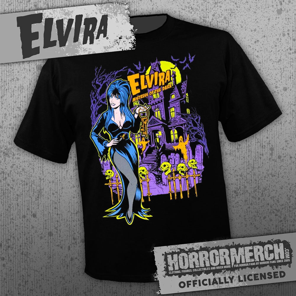 Elvira - Haunted House Mens Shirt