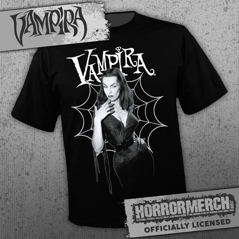 Vampira - Web (BW) Mens Shirt