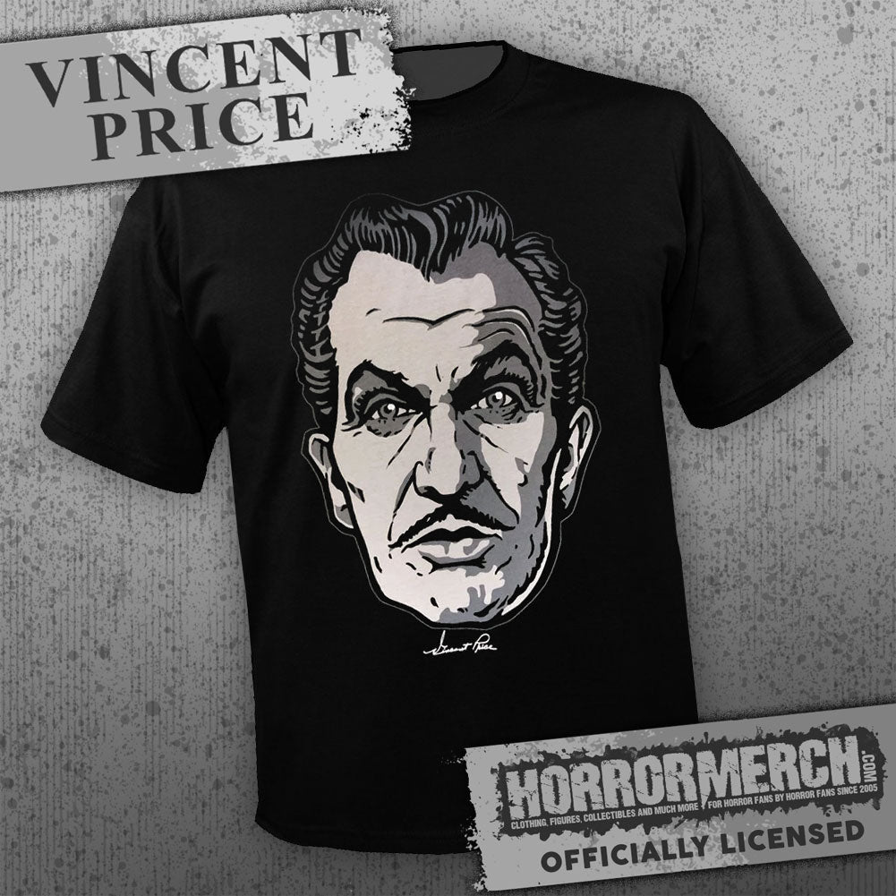 Vincent Price - Face (Gray) Mens Shirt