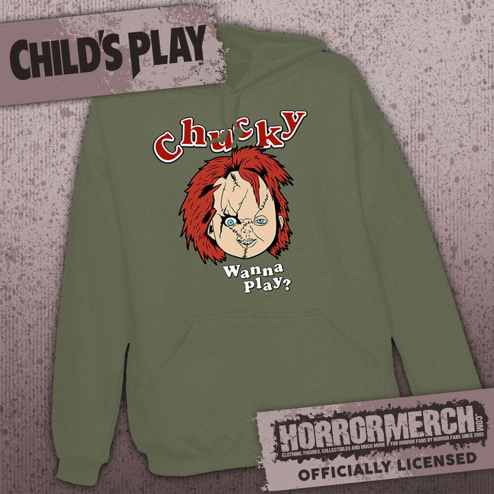 Childs Play - Chucky (Olive) Hooded Sweatshirt