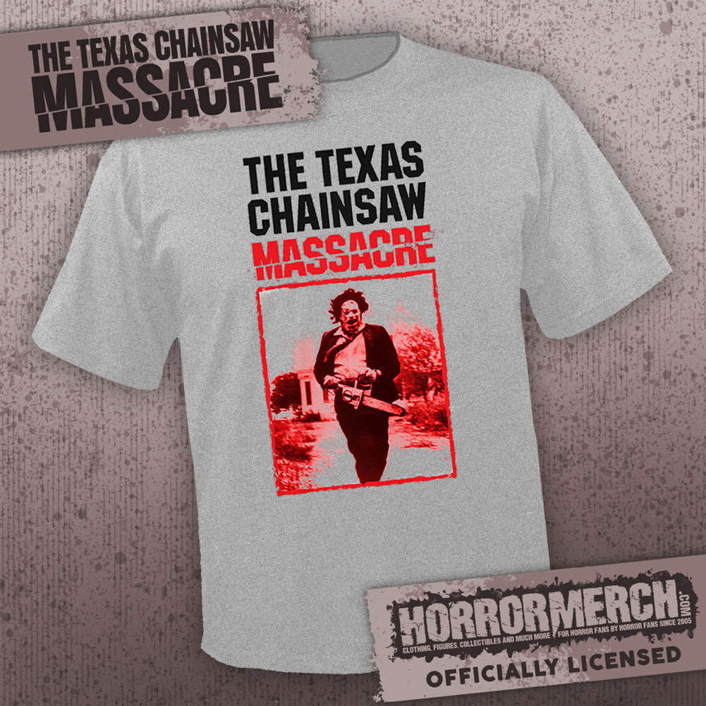 Texas Chainsaw Massacre - Running (Gray) Mens Shirt