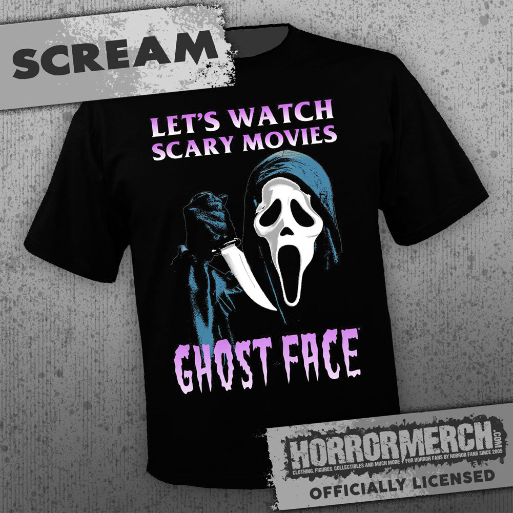 Scream - Lets Watch Scary Movies Mens Shirt