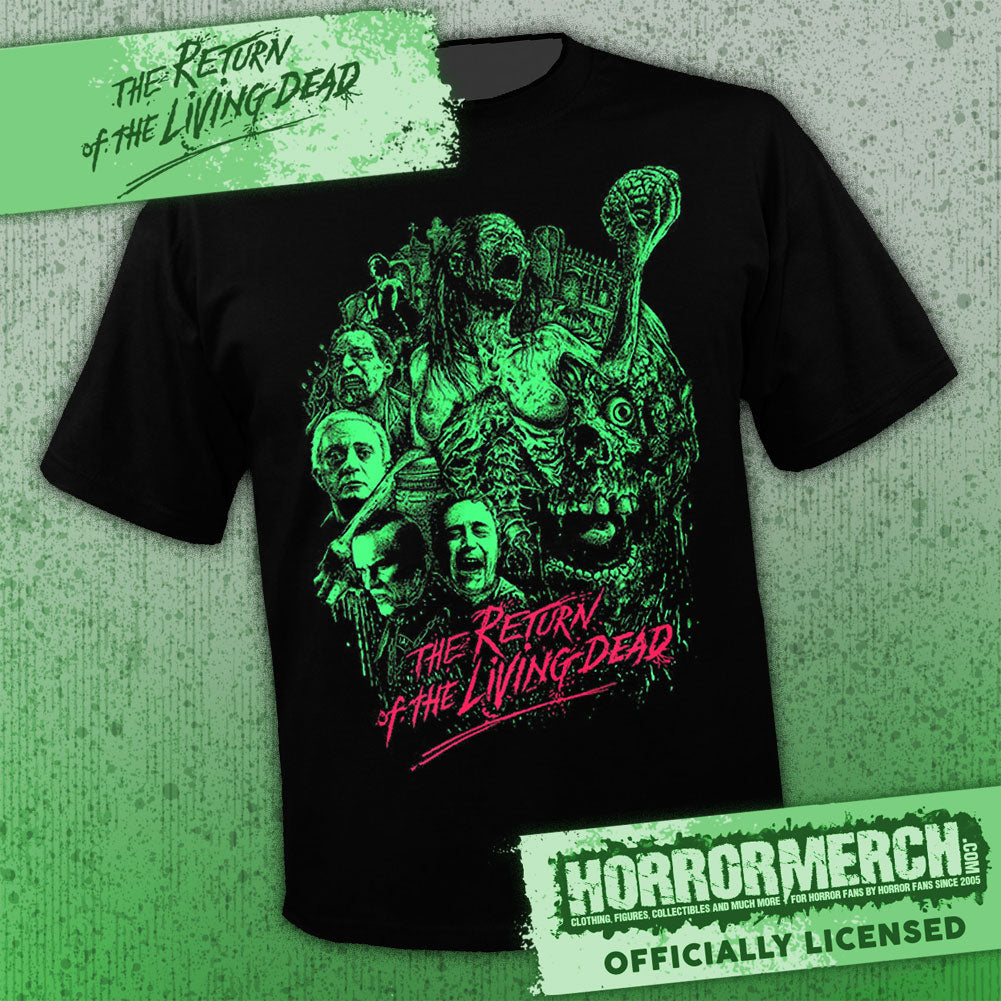 Return Of The Living Dead - Collage (Front And Back Print) Mens Shirt