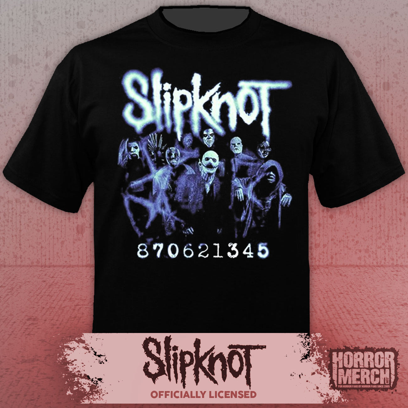 Slipknot - Blue Blur (Front And Back Print) Mens Shirt
