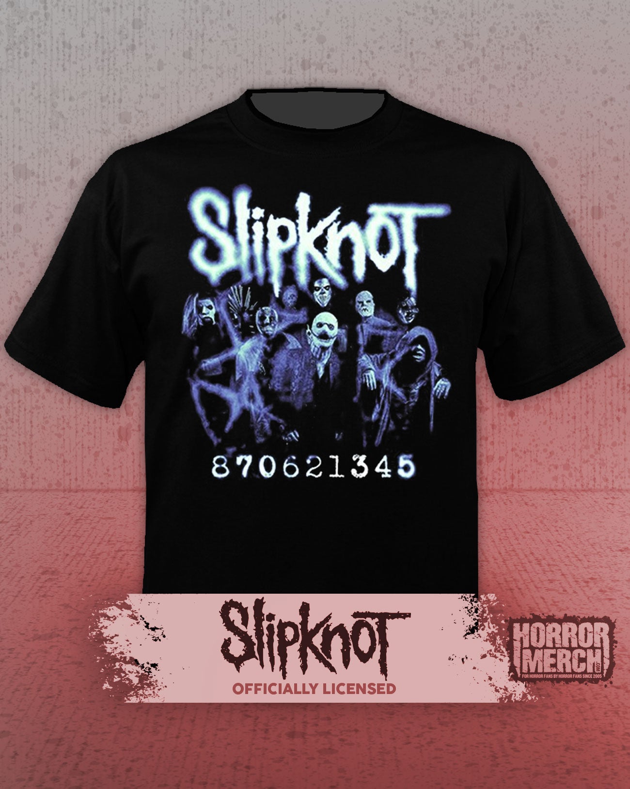 Slipknot - Blue Blur (Front And Back Print) Mens Shirt