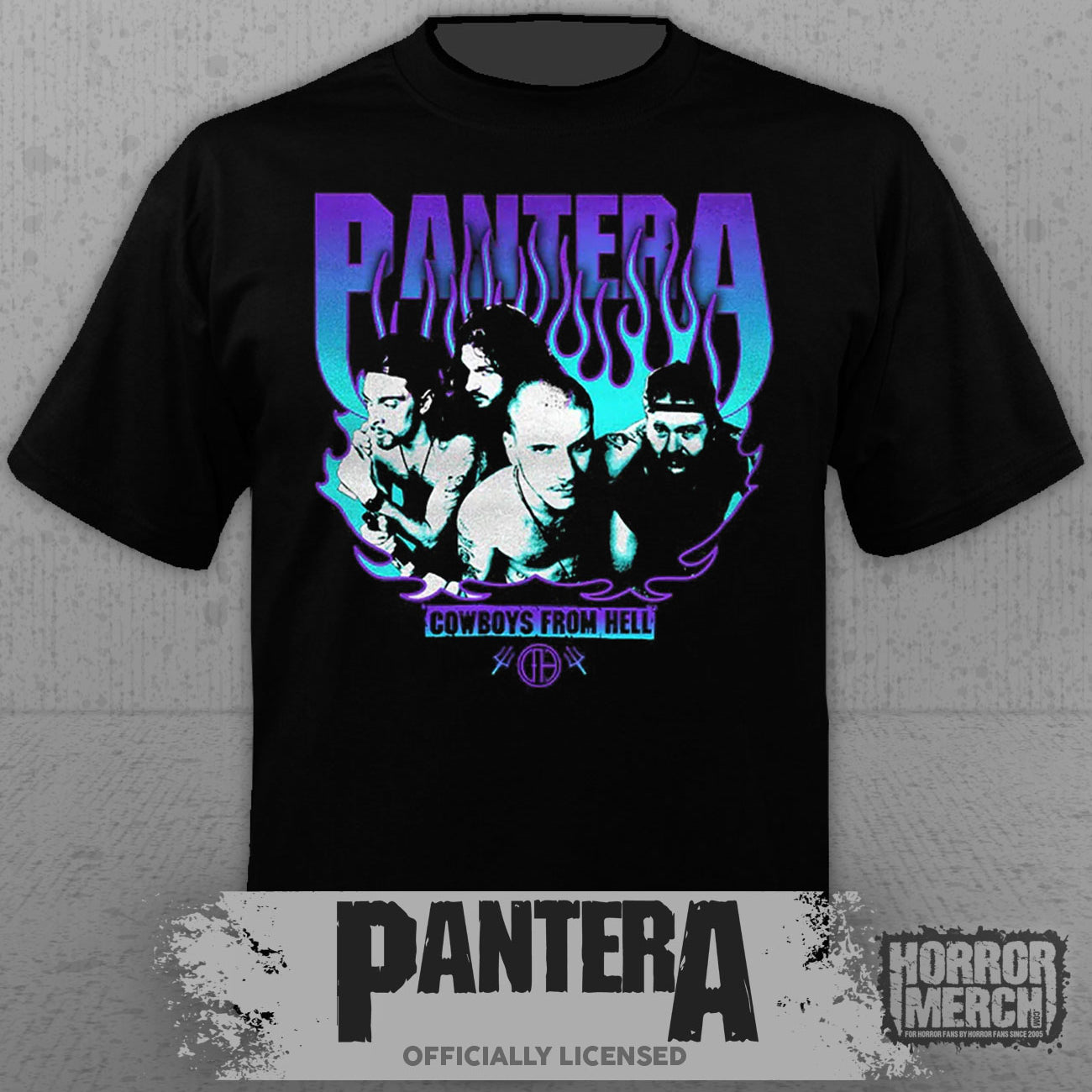 Pantera - Blue Flames Mens Shirt