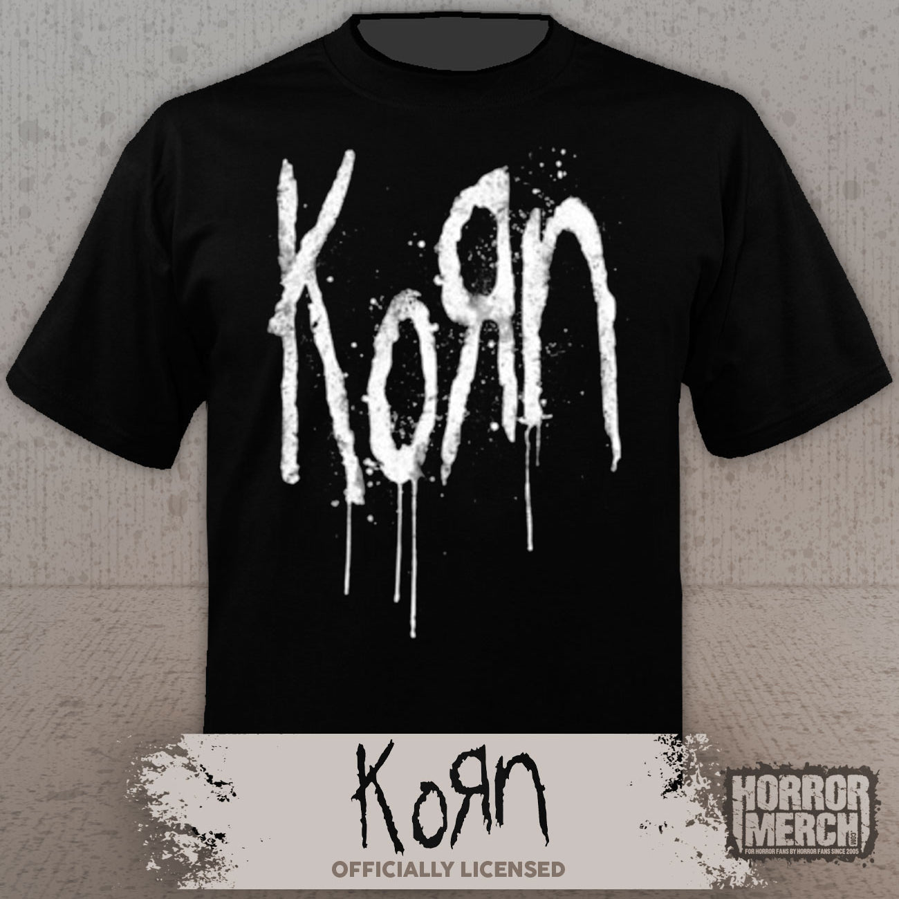 Korn - Logo (White) Mens Shirt