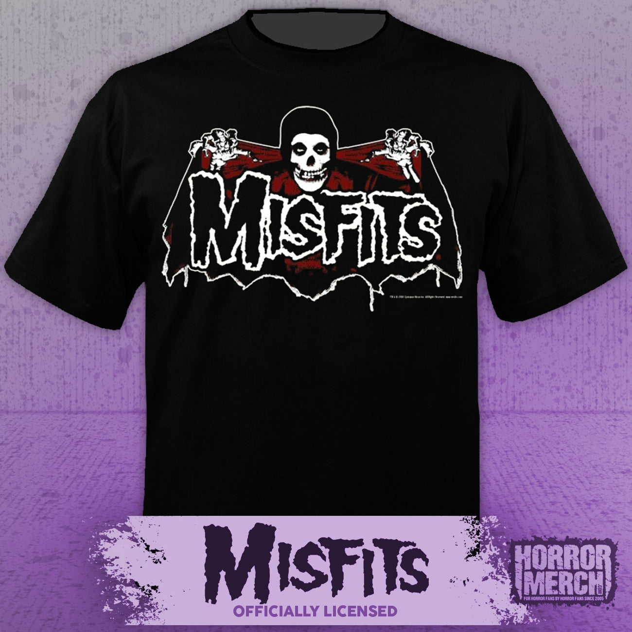 Misfits - Bat Logo (Red) Mens Shirt