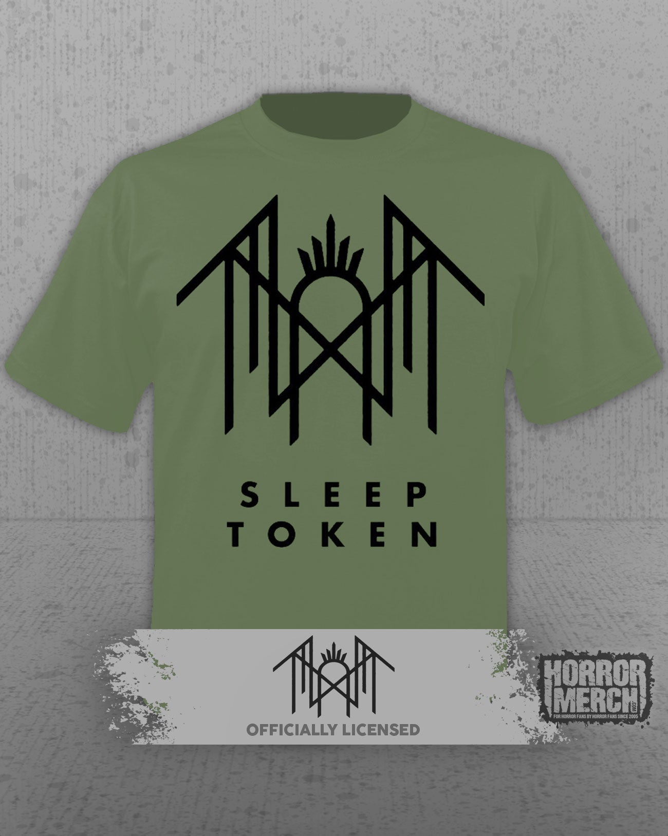 Sleep Token - Logo Mens Shirt (Olive)