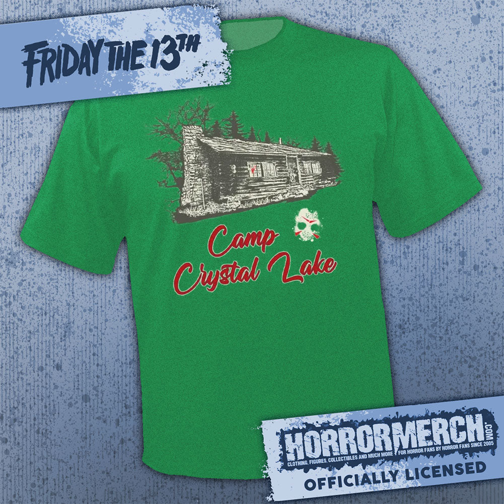 Friday The 13th Camp Crystal Lake (Green) [Mens Shirt]