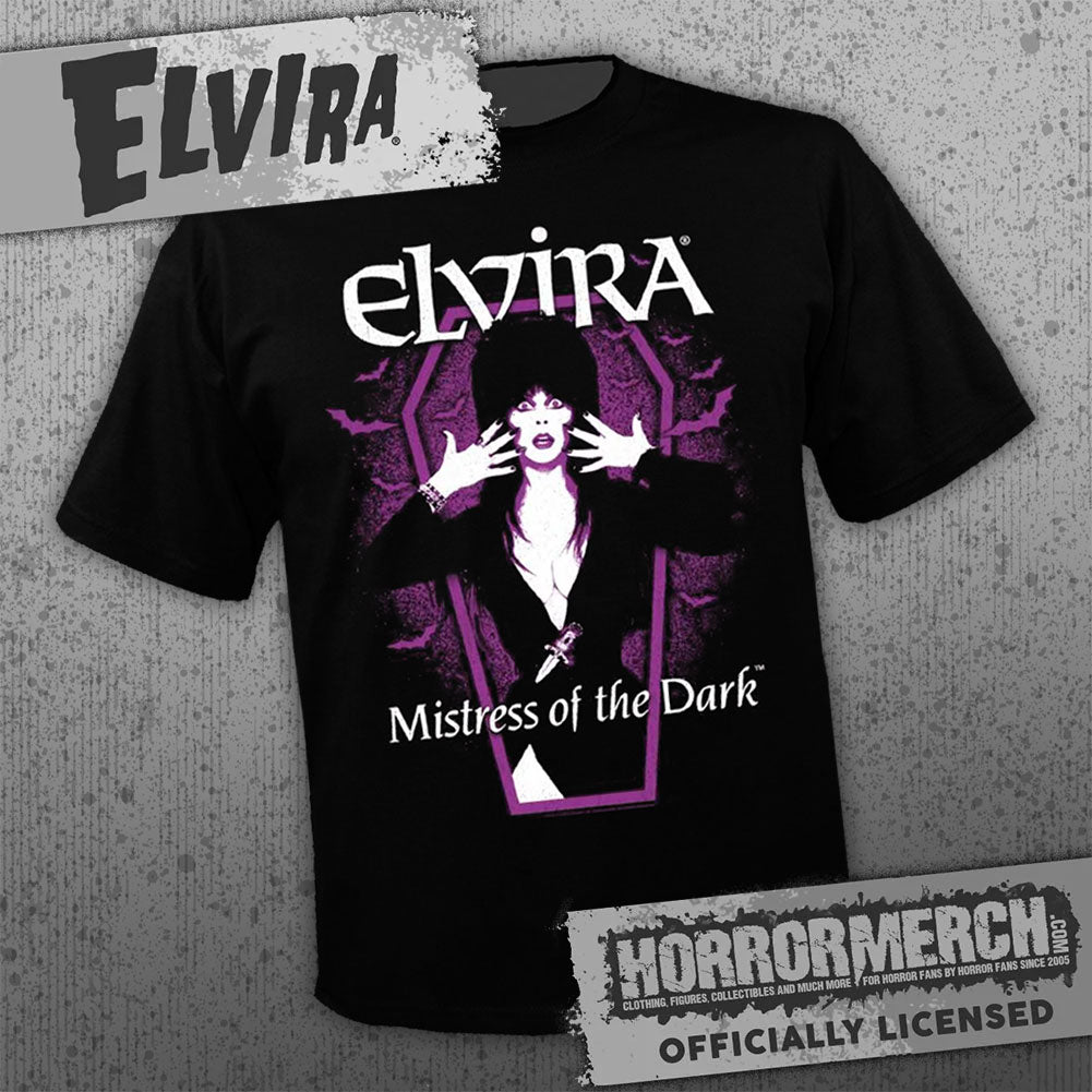 Elvira - Coffin (Purple) (Multiple Colors) Mens Shirt