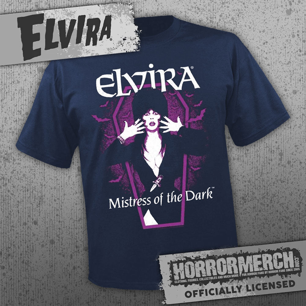 Elvira - Coffin (Purple) (Multiple Colors) Mens Shirt