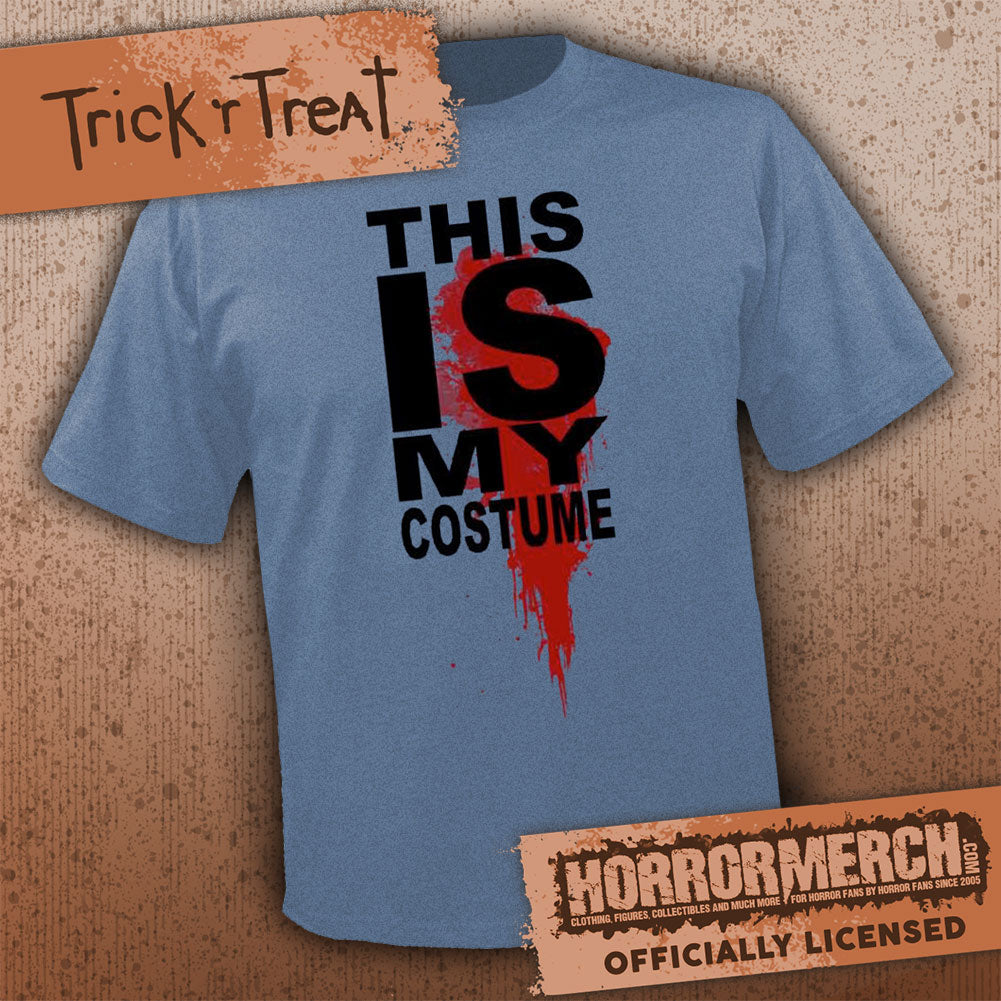 Trick R Treat - This Is My Costume Mens Shirt (Blue)