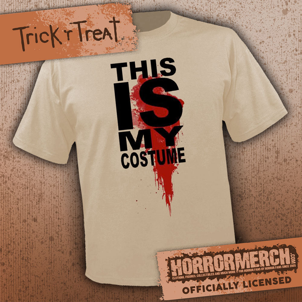 Trick R Treat - This Is My Costume Mens Shirt (Tan)