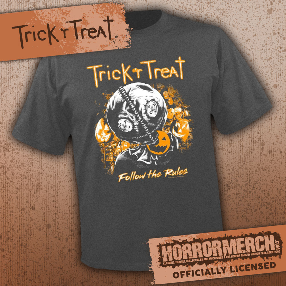 Trick R Treat - Sam (Follow The Rules) Mens Shirt (Gray)