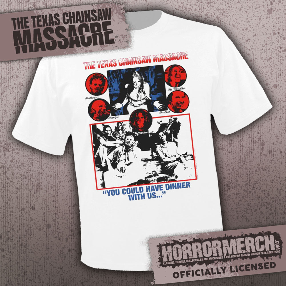Texas Chainsaw Massacre - Table (White) Mens Shirt