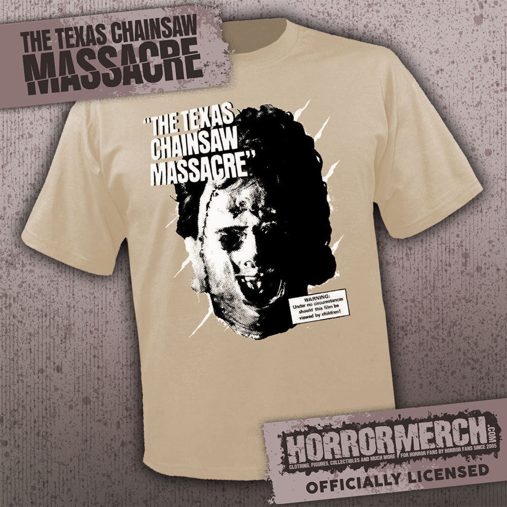 Texas Chainsaw Massacre - Who Will Survive (Tan) (Front And Back Print) Mens Shirt
