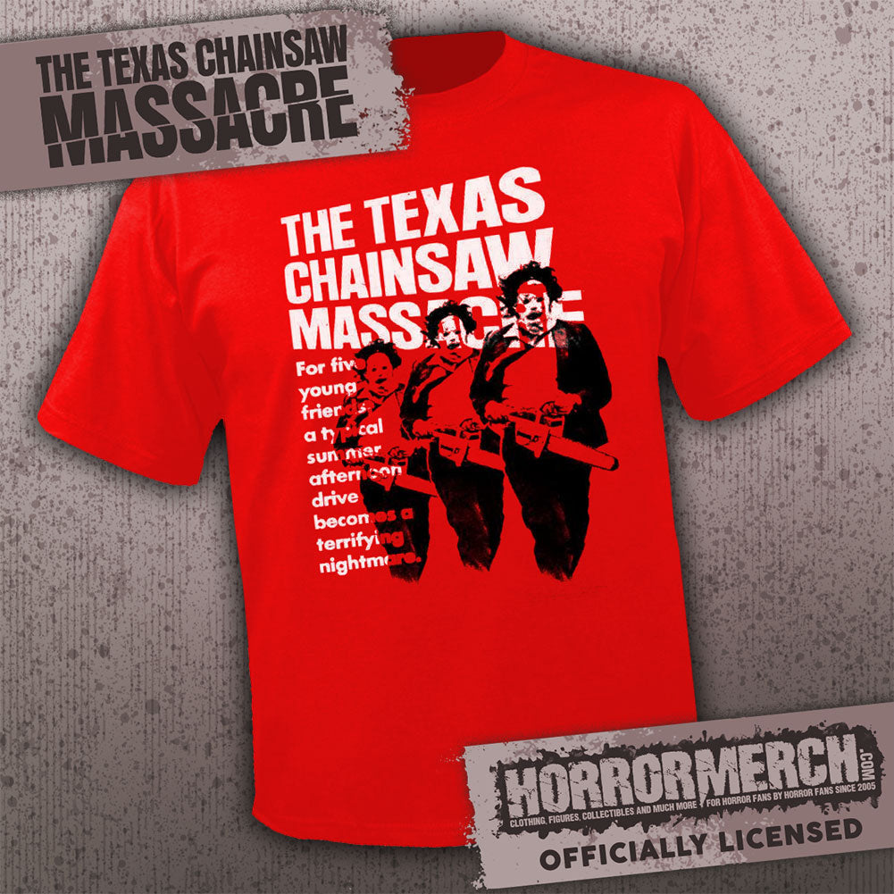 Texas Chainsaw Massacre - Running (Red) Mens Shirt