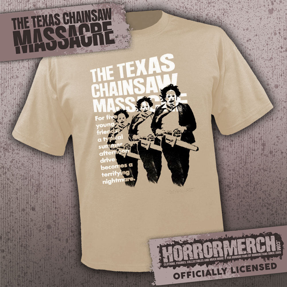 Texas Chainsaw Massacre - Running (Tan) Mens Shirt