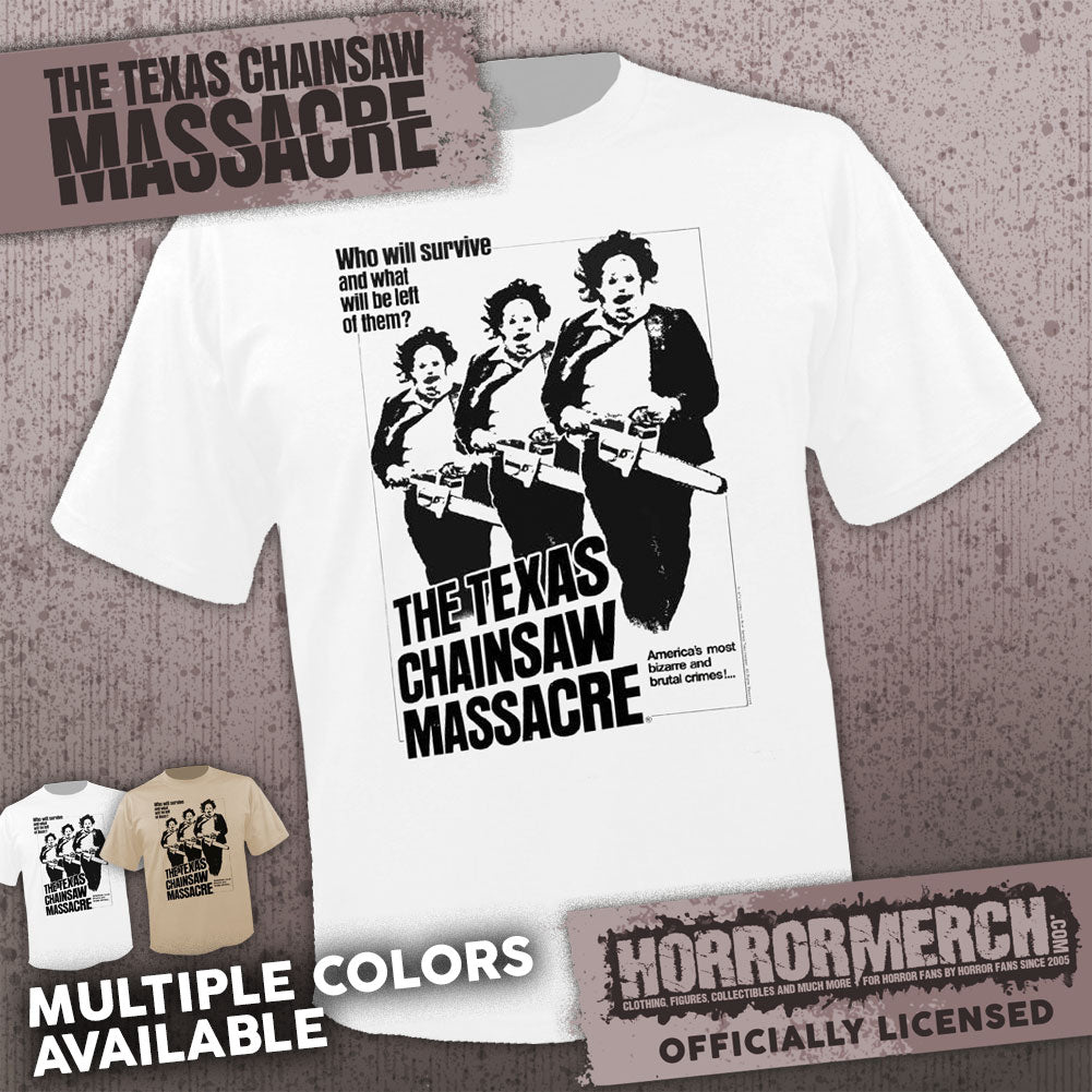 Texas Chainsaw Massacre - Triplicate (Multiple Colors) Mens Shirt