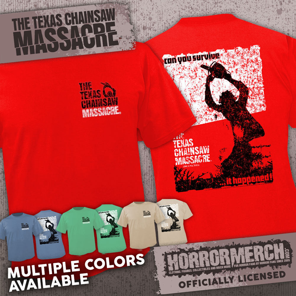 Texas Chainsaw Massacre - Pocket Print (Multiple Colors) (Front And Back Print) Mens Shirt