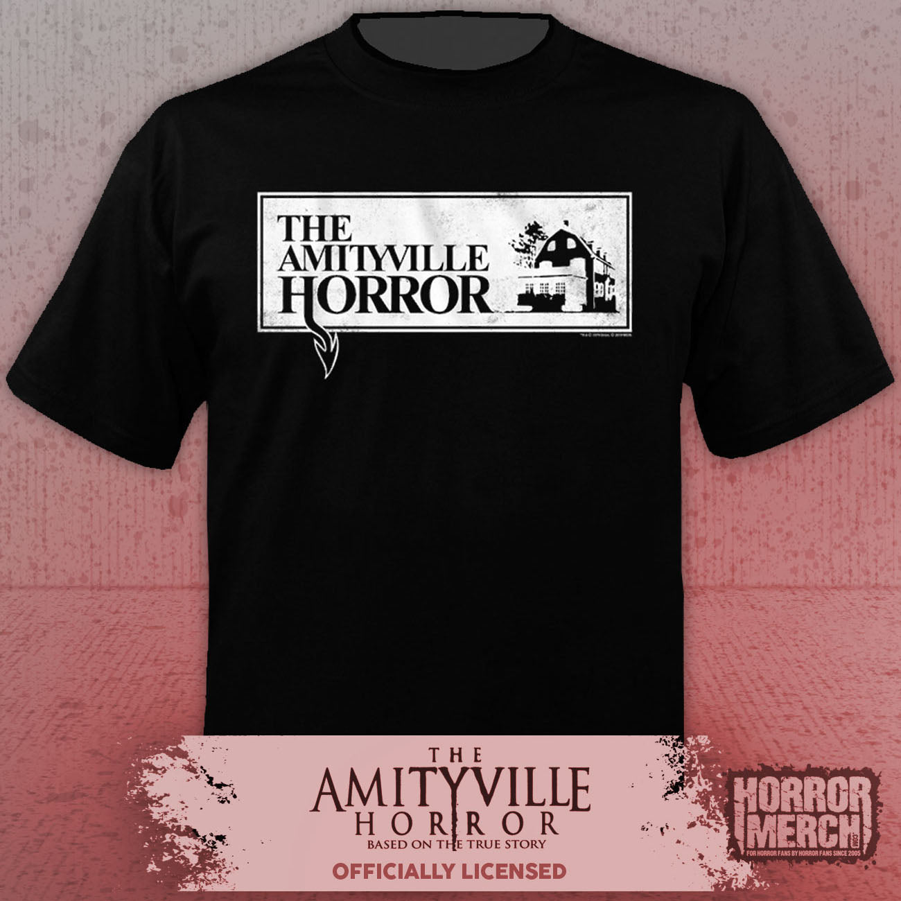 Amityville Horror - Shadow Logo Mens Shirt