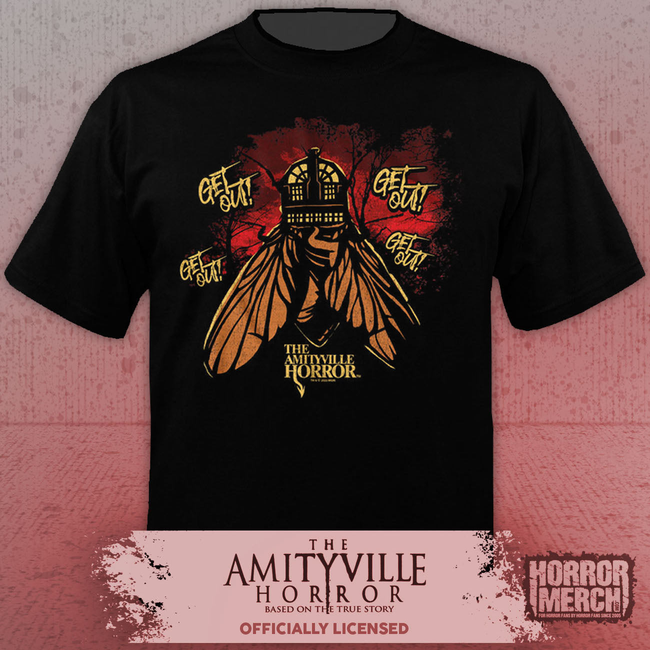 Amityville Horror - Get Out Mens Shirt