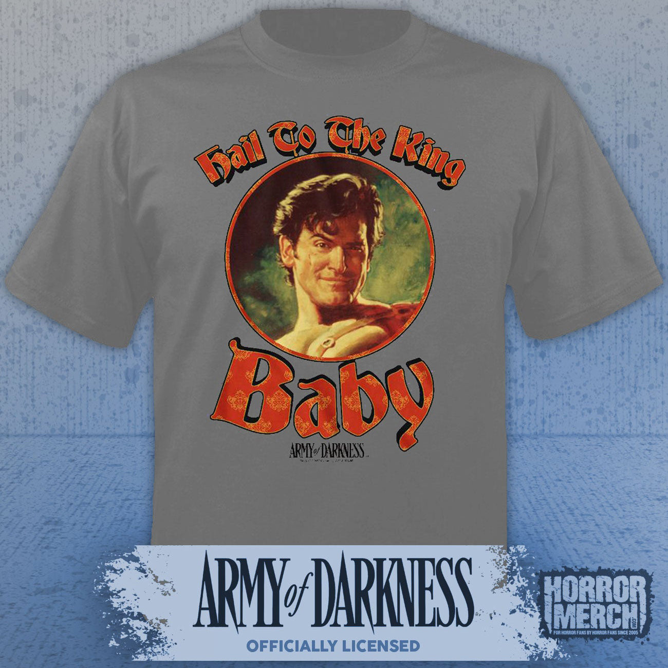 Army Of Darkness - Hail To The King Mens Shirt (Gray)