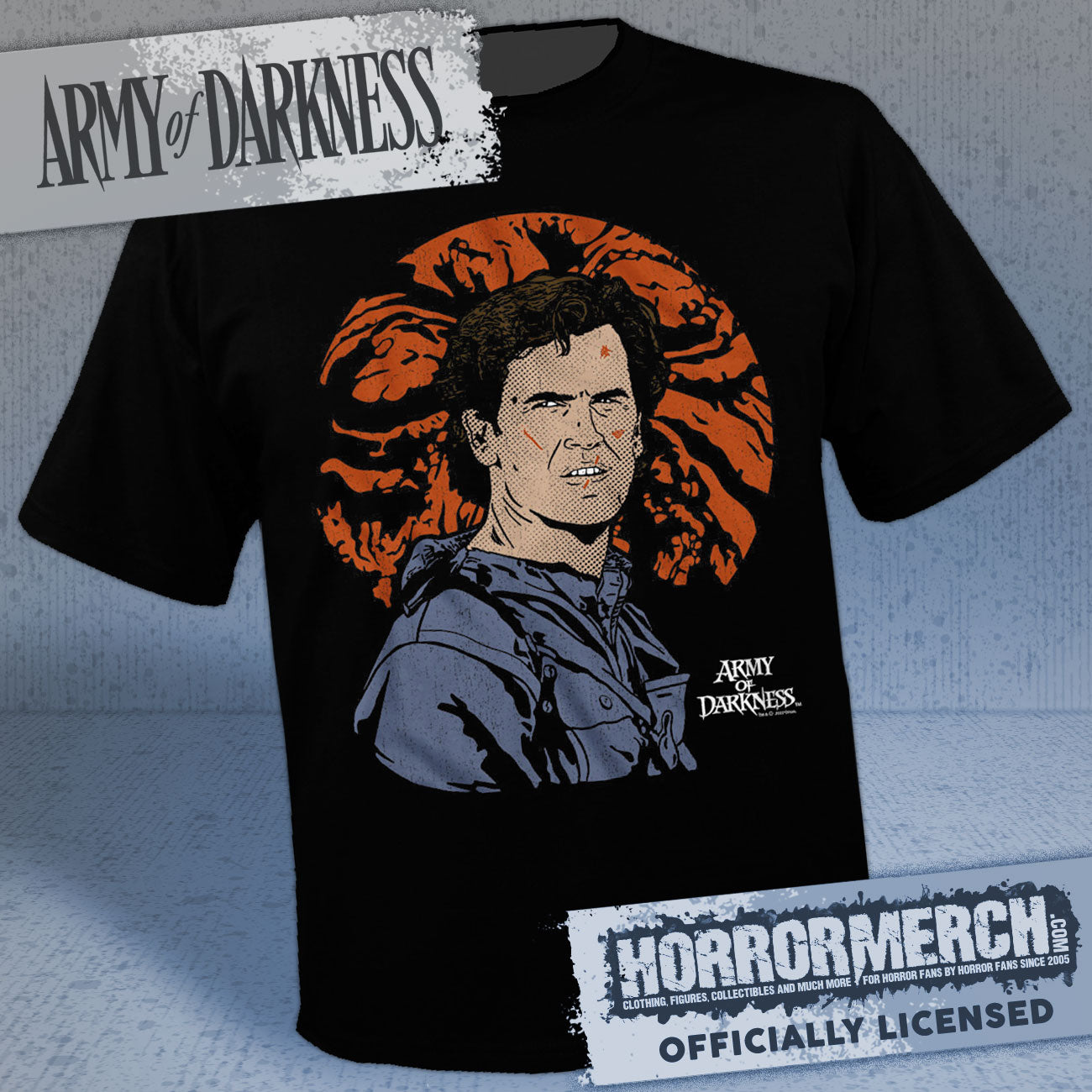 Army Of Darkness - Closeup (Moon) Mens Shirt