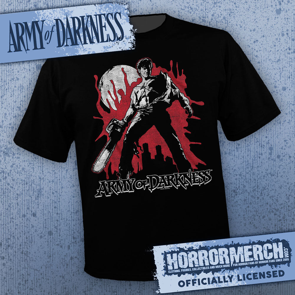 Army Of Darkness - Close-up (Splatter) Mens Shirt