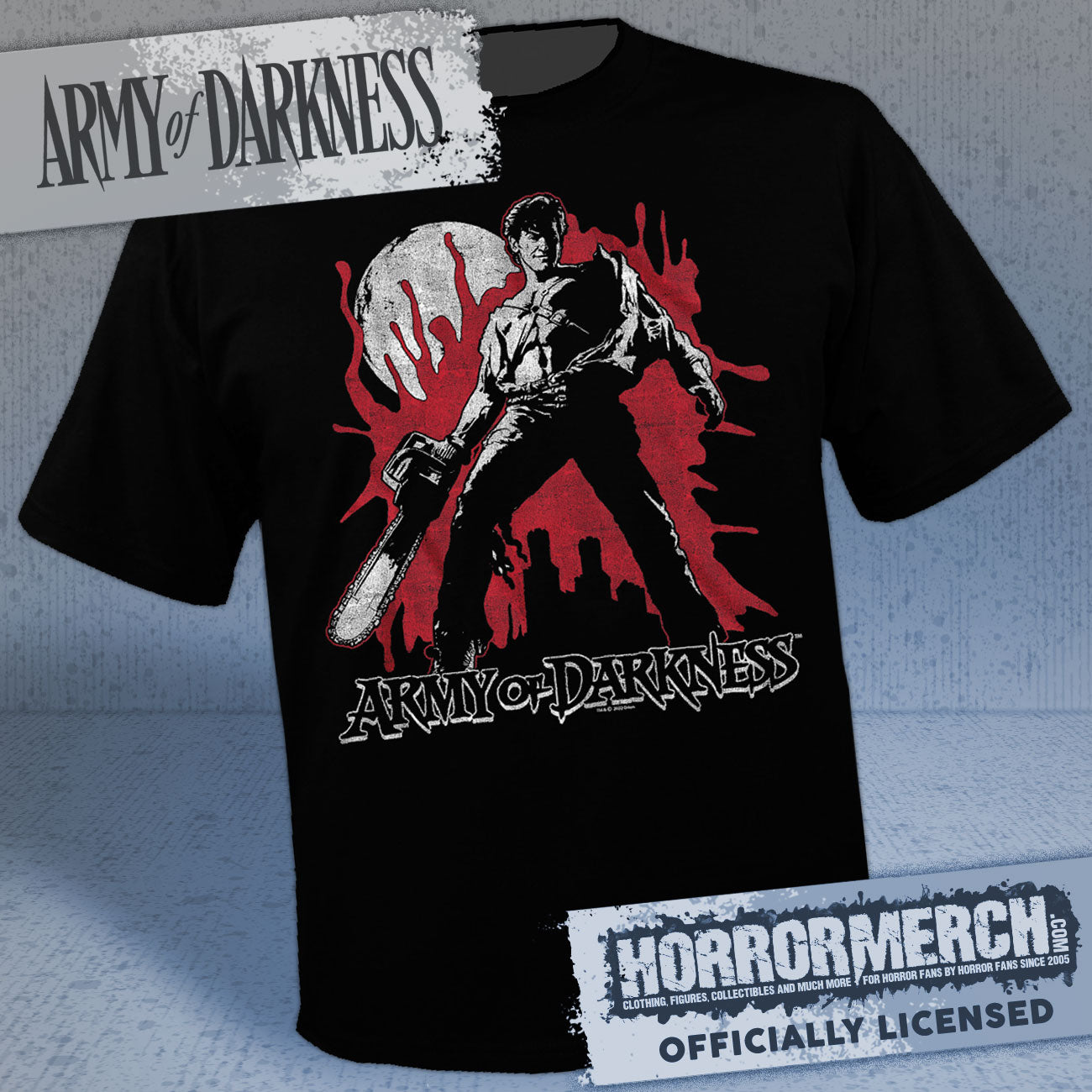 Army Of Darkness - Close-up (Splatter) Mens Shirt