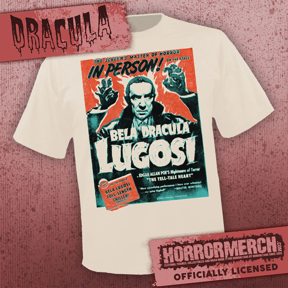 Dracula - In Person (Cream) (Bela Lugosi) Mens Shirt