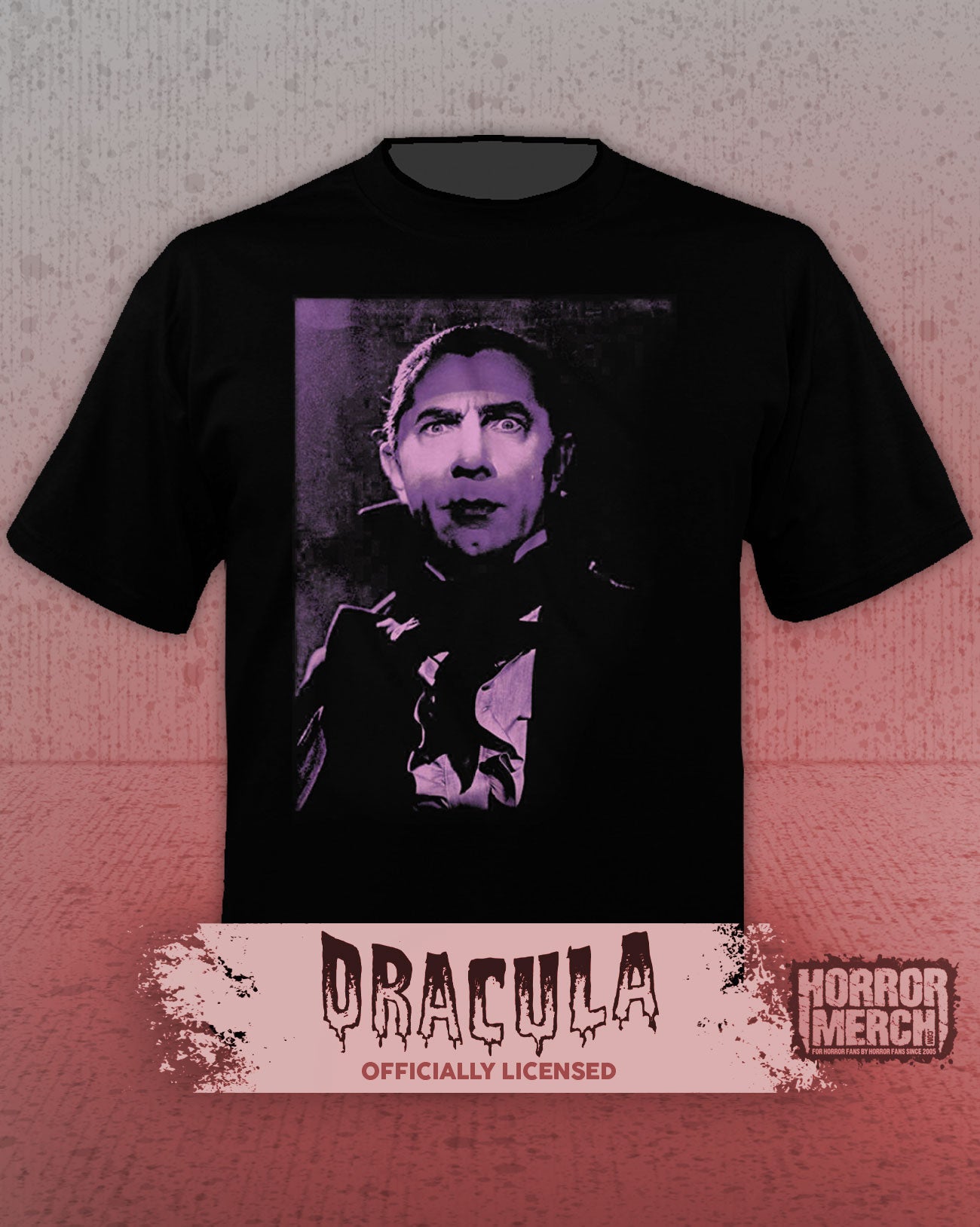 Dracula - Purple Shadows (Bela Lugosi) Mens Shirt