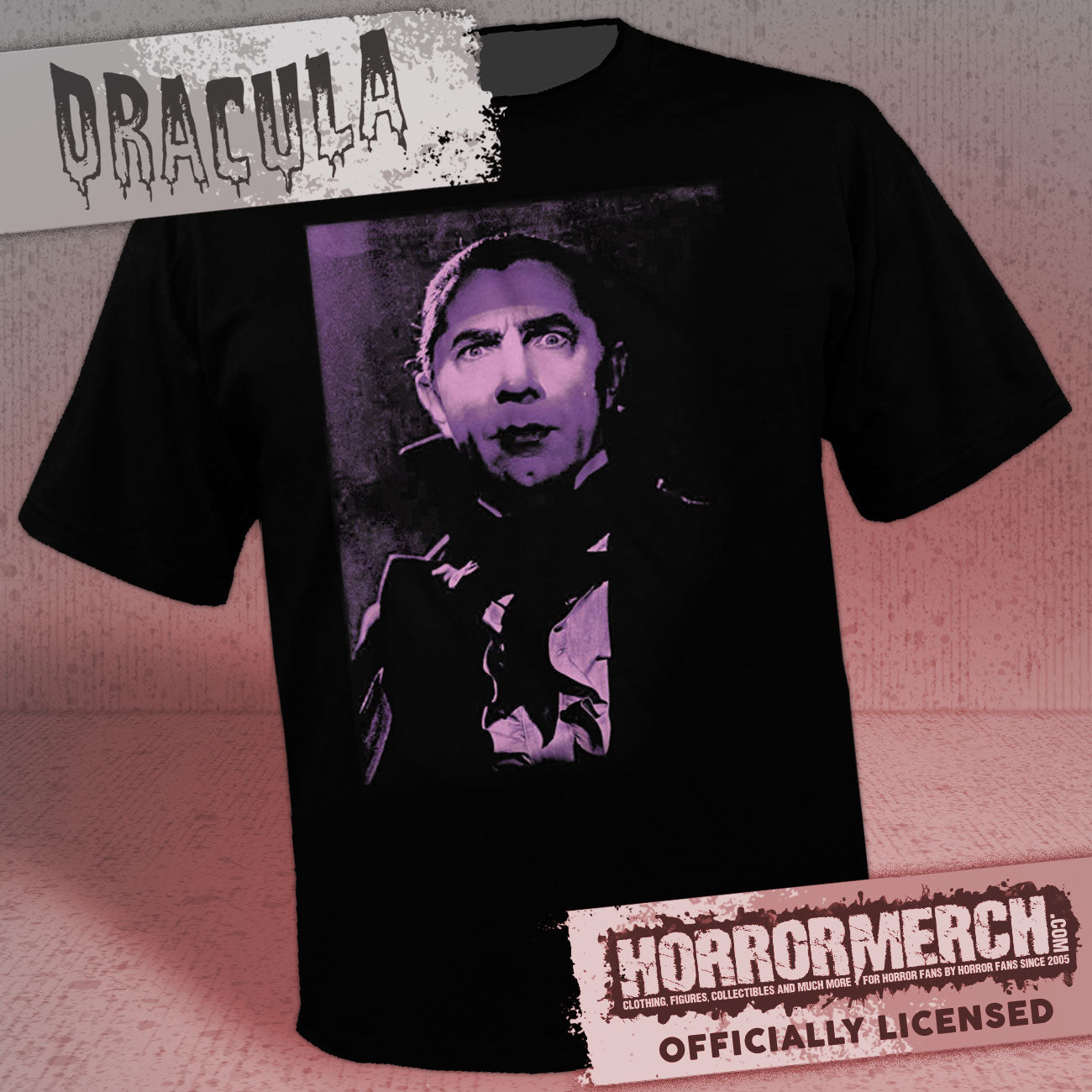 Dracula - Purple Shadows (Bela Lugosi) Mens Shirt