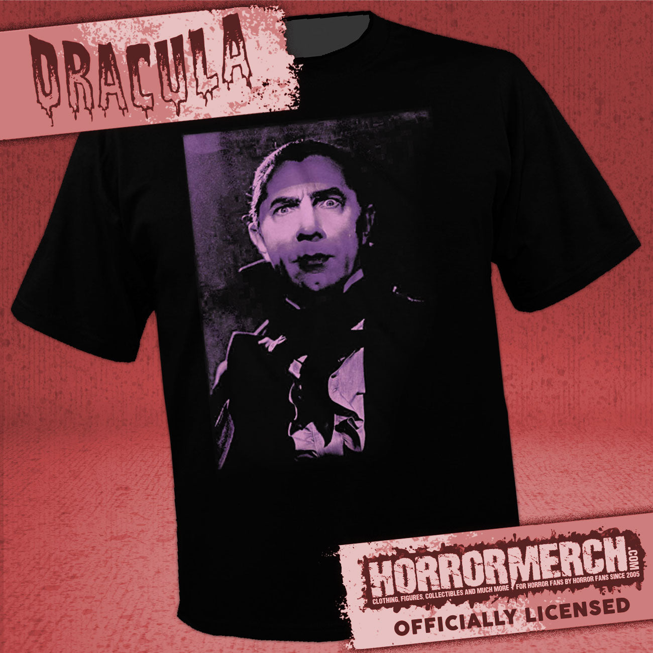Dracula - Purple Shadows (Bela Lugosi) Womens Shirt