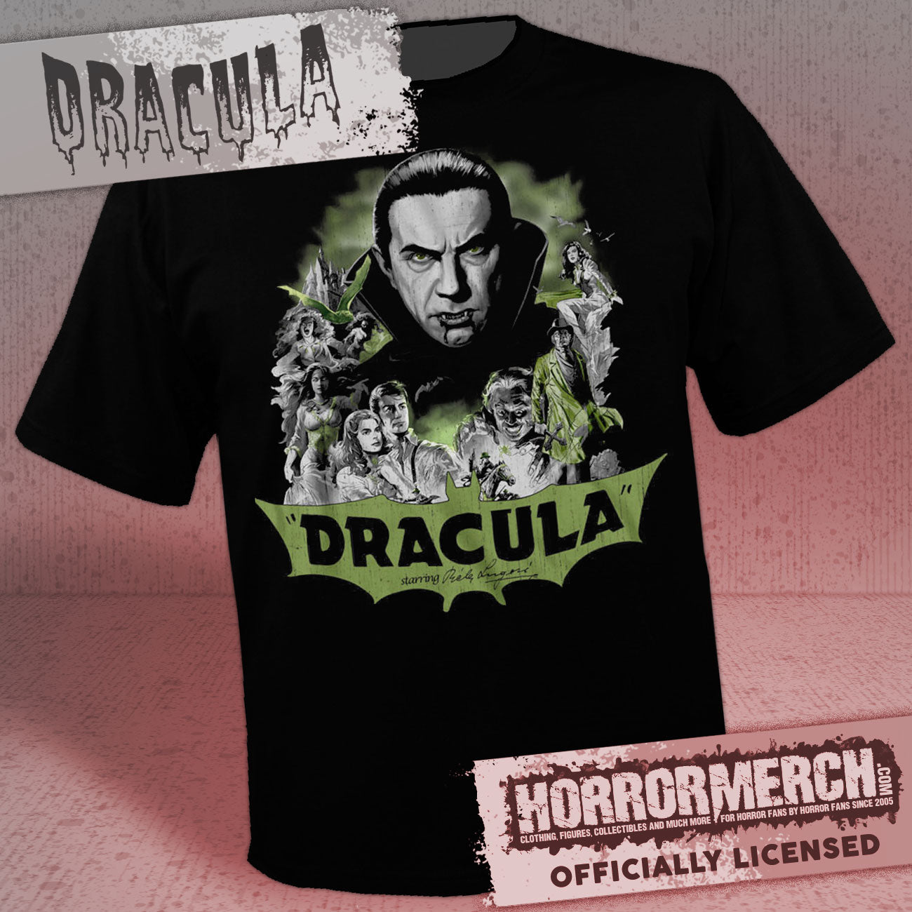 Dracula - Collage (Bela Lugosi) Mens Shirt
