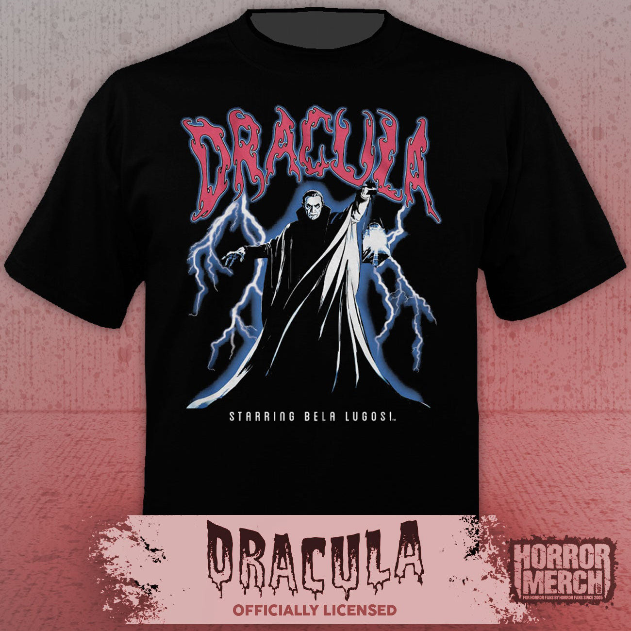 Dracula - Lightning (Bela Lugosi) Mens Shirt
