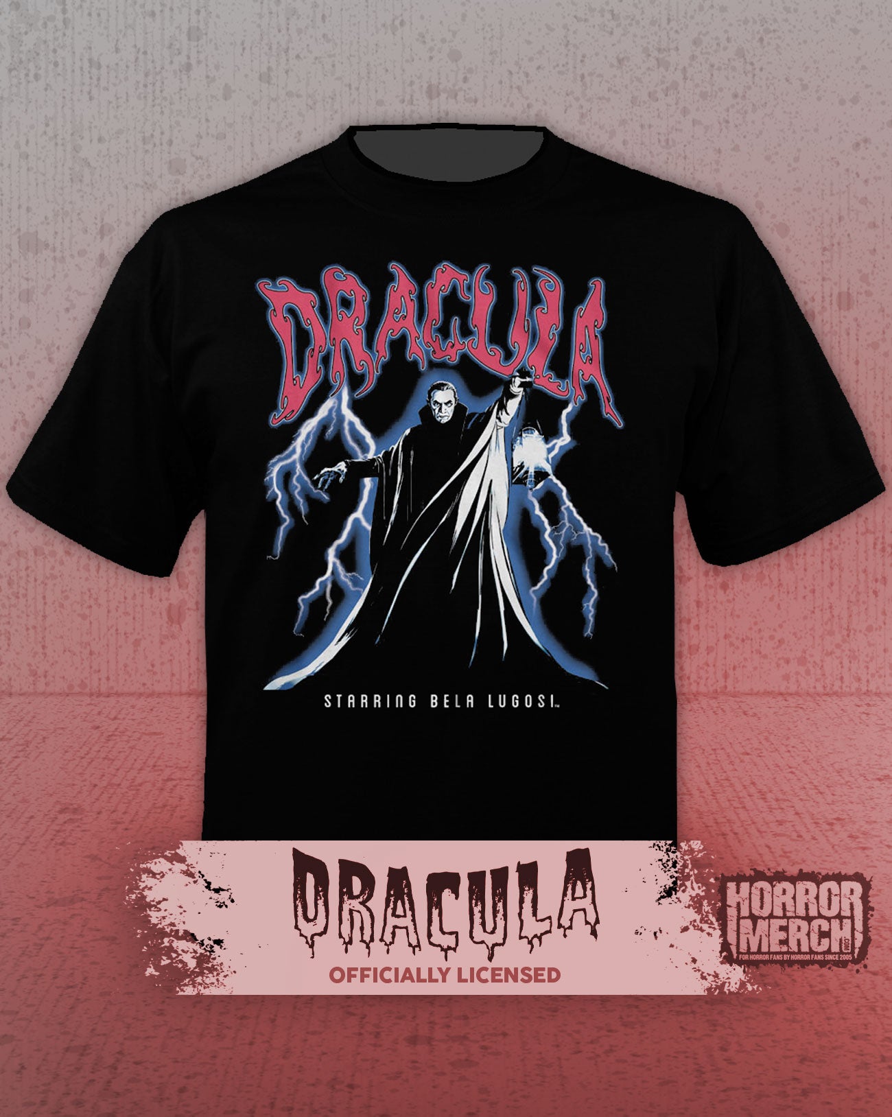 Dracula - Lightning (Bela Lugosi) Mens Shirt
