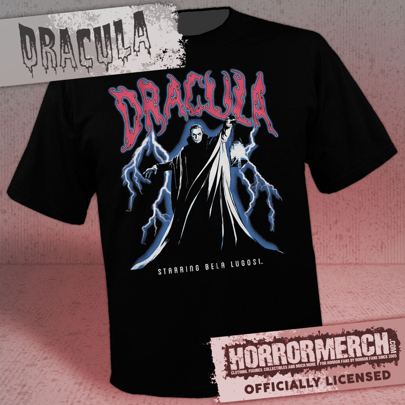 Dracula - Lightning (Bela Lugosi) Mens Shirt
