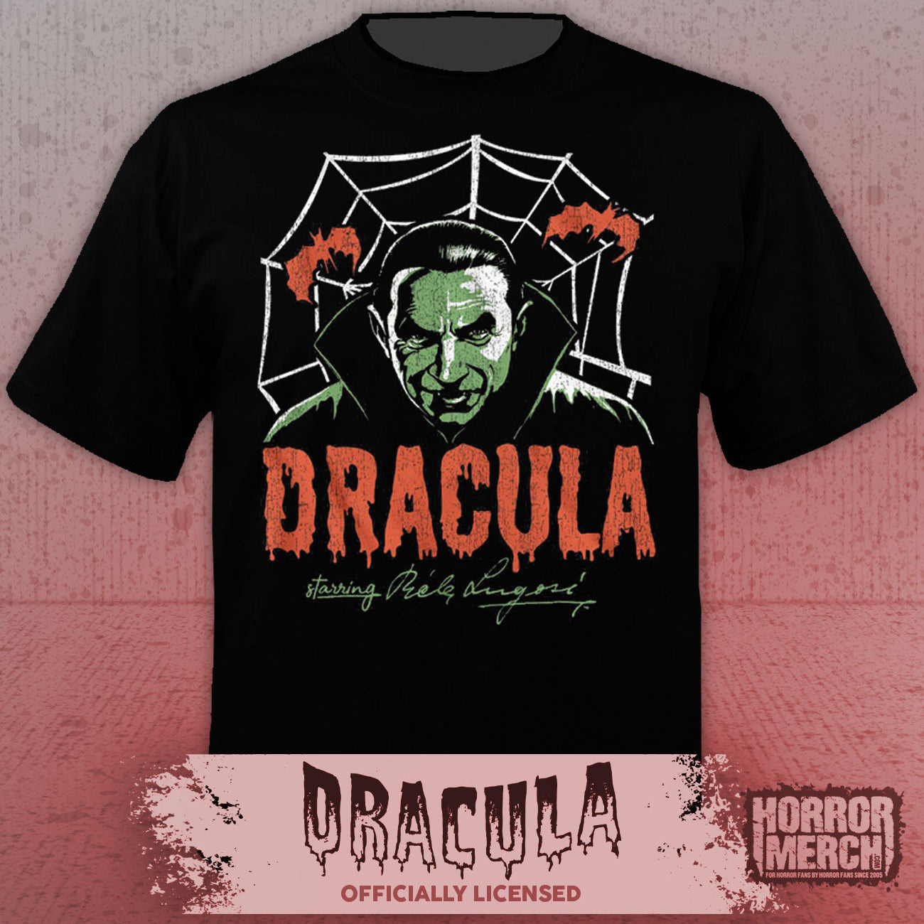 Dracula - Spider Web (Bela Lugosi) Mens Shirt