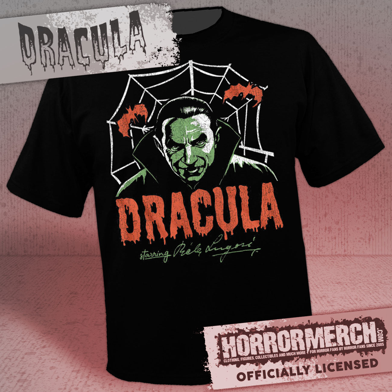 Dracula - Spider Web (Bela Lugosi) Mens Shirt
