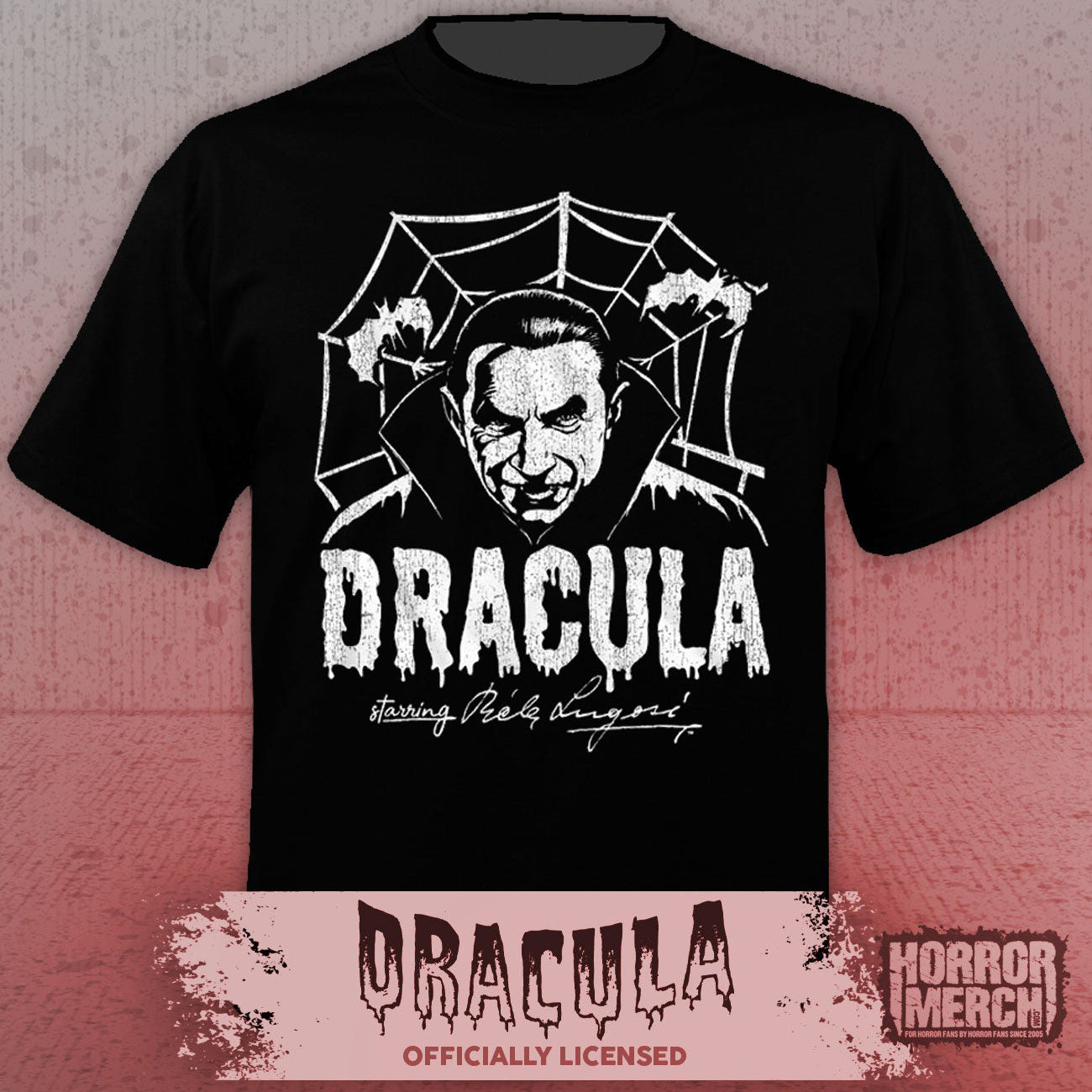 Dracula - Web (B&W) Mens Shirt