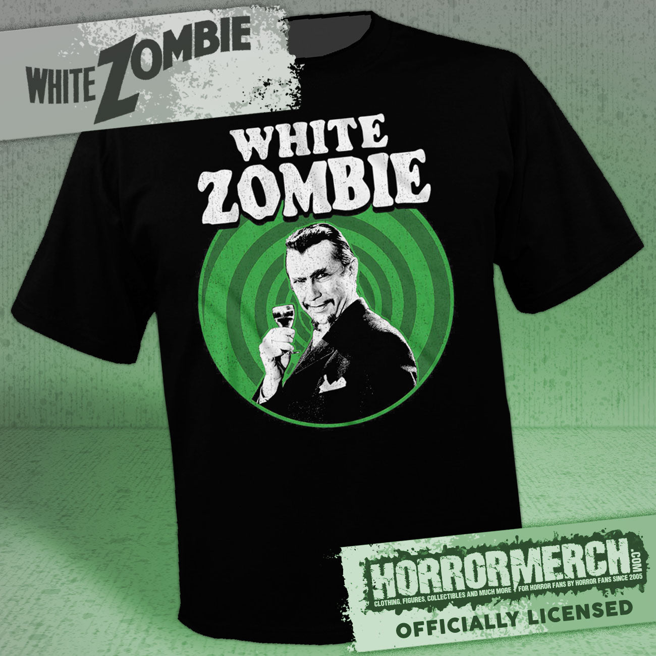 White Zombie - Green Swirl Womens Shirt