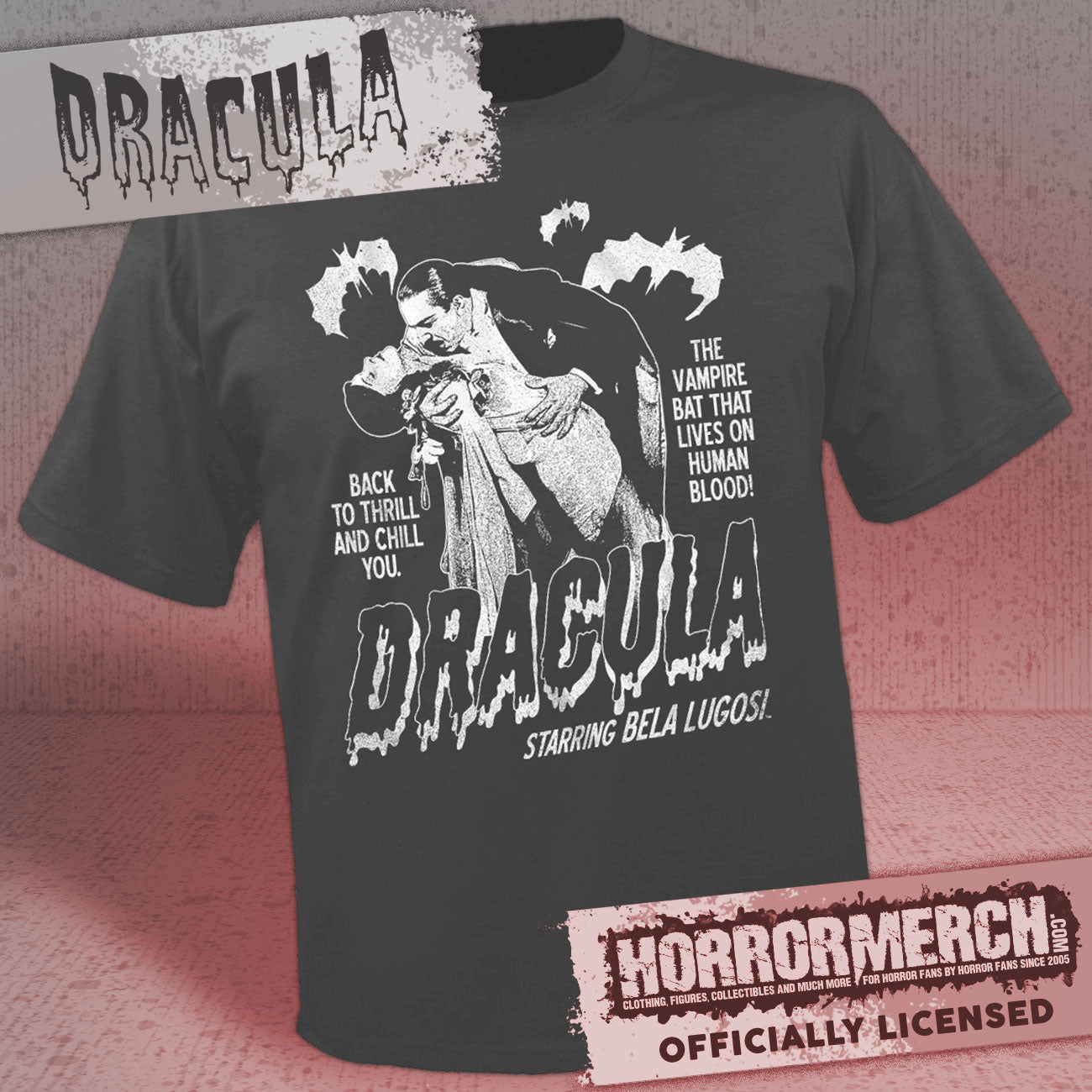Dracula - Back To Thrill (Gray) Mens Shirt