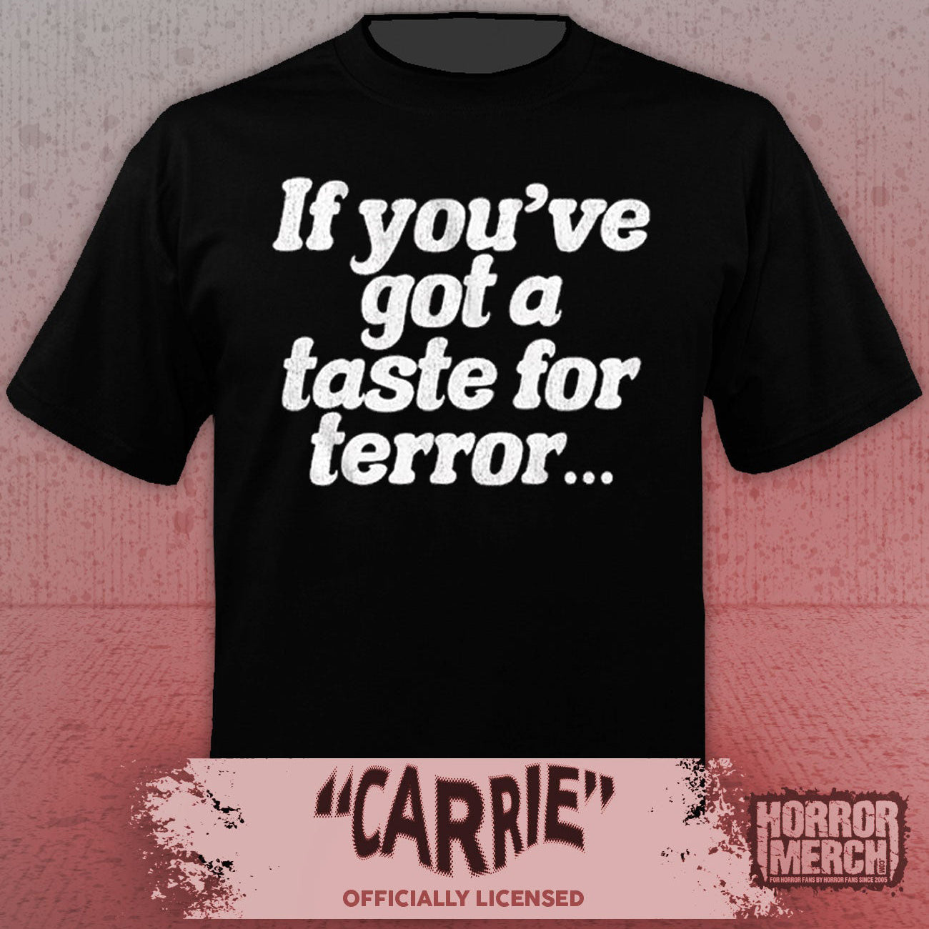 Carrie - Taste Of Terror (Front And Back Print) Mens Shirt