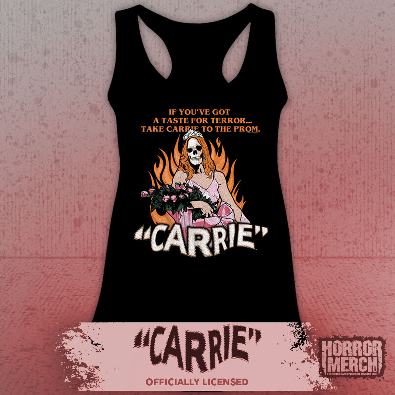Carrie - Skeleton Womens Racerback Tanktop