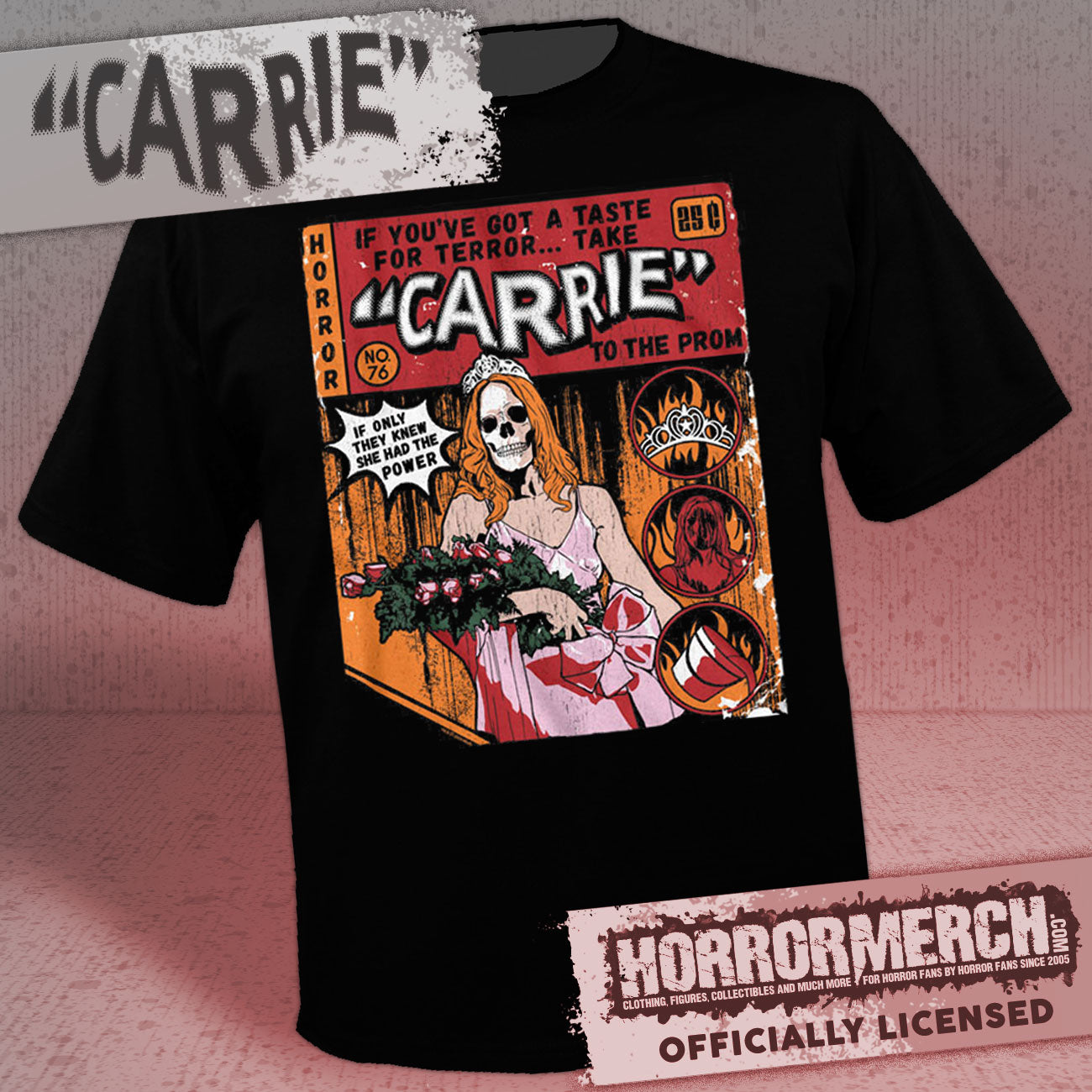 Carrie - Comic Mens Shirt