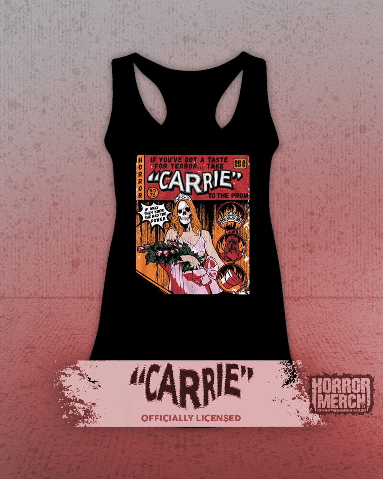 Carrie - Comic Womens Racerback Tanktop