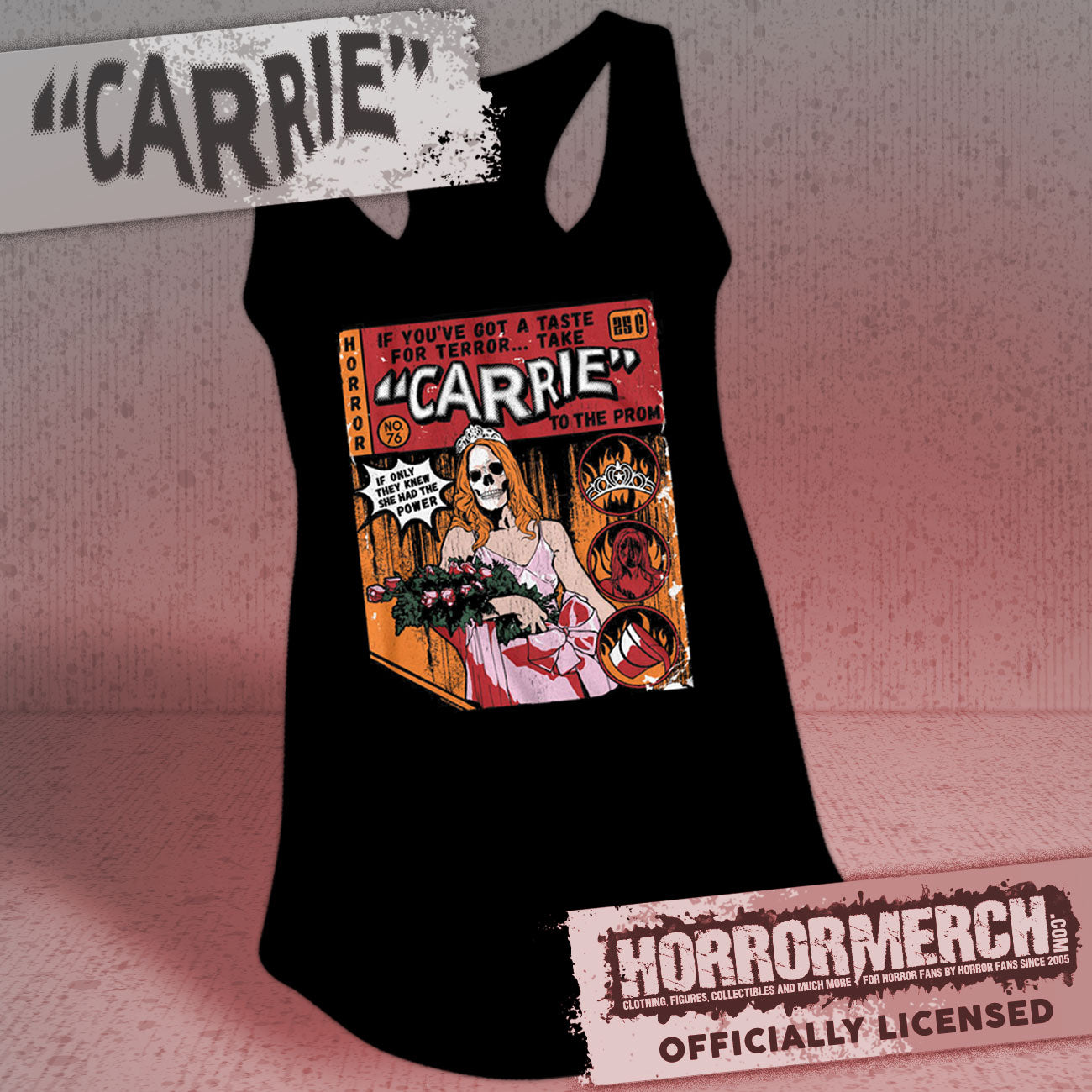 Carrie - Comic Womens Racerback Tanktop